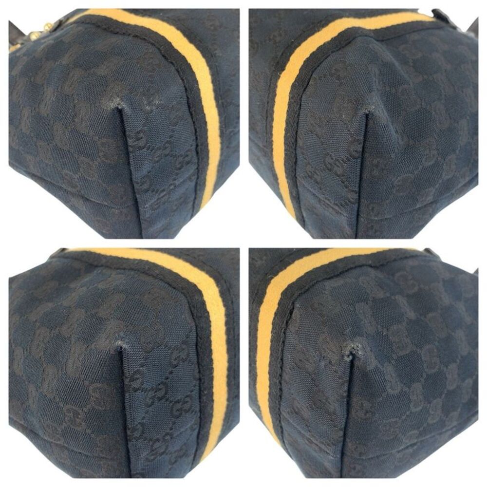Gucci GG Canvas Tote Shoulder Bag Black - Picture 4 of 10